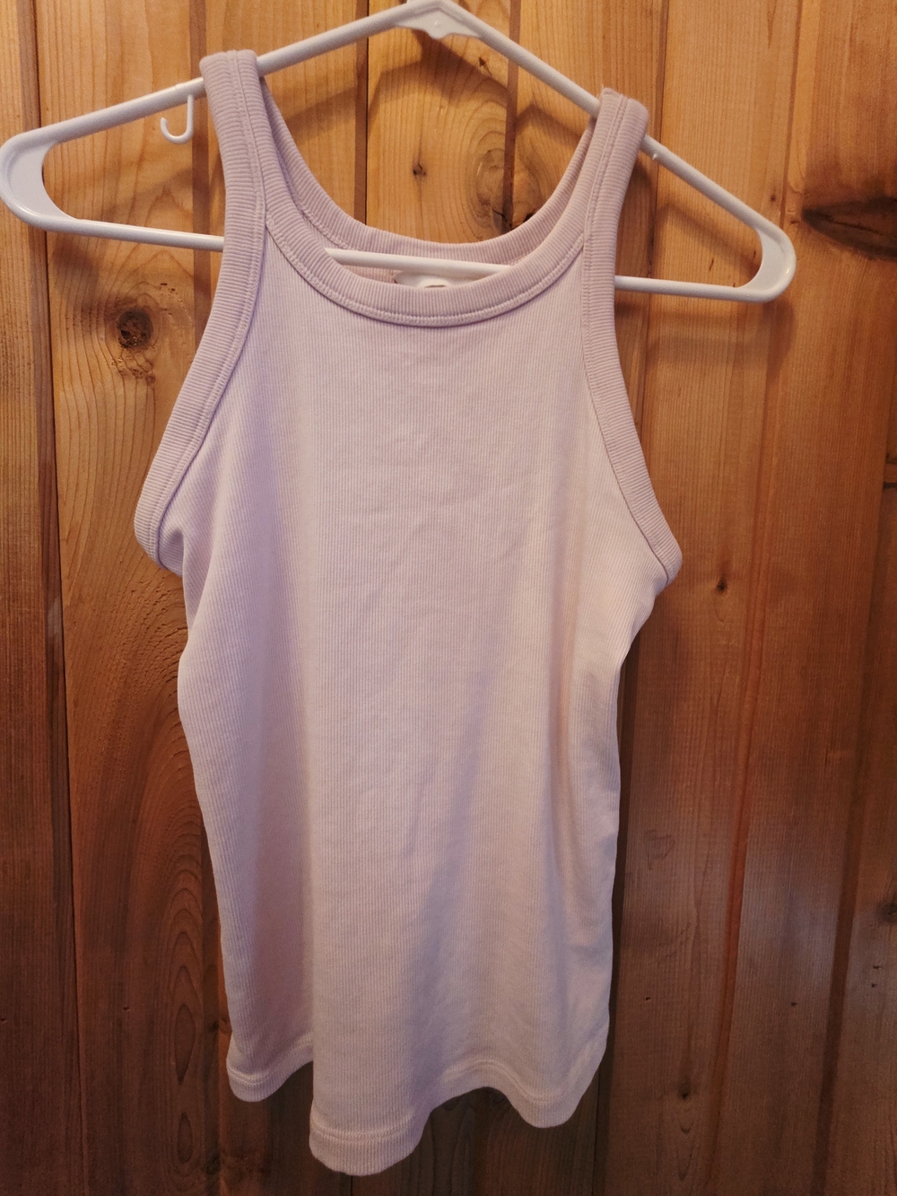 H&M Lilac Ribbed Tank Top